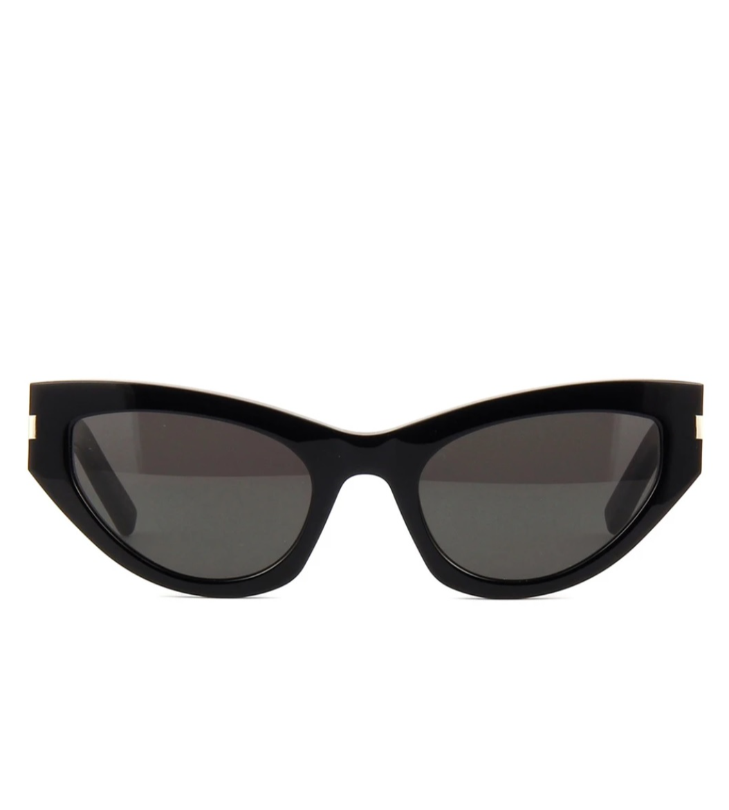 Saint Laurent Black Cat Eye Sunglasses Optika Zeiss